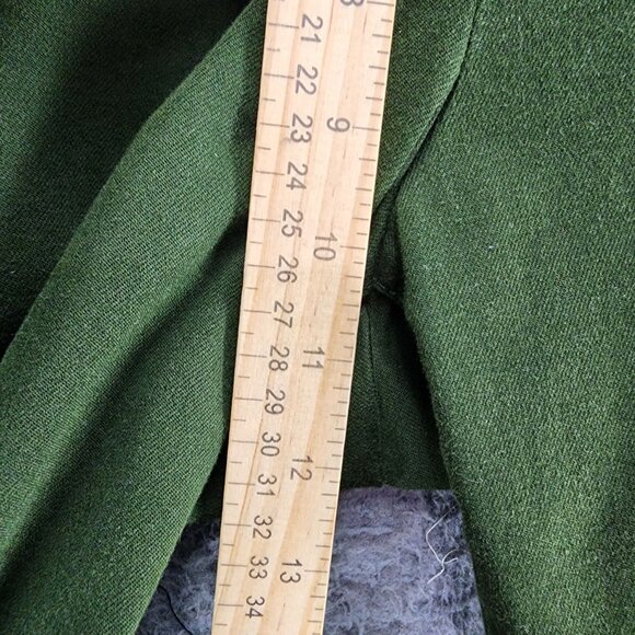 Christopher & Banks Jeans Womens 10 Petite Green Stretch Mid Rise Straight *GUC* - Picture 6 of 13